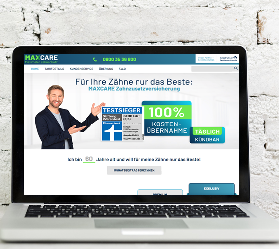 Maxcare Homepage