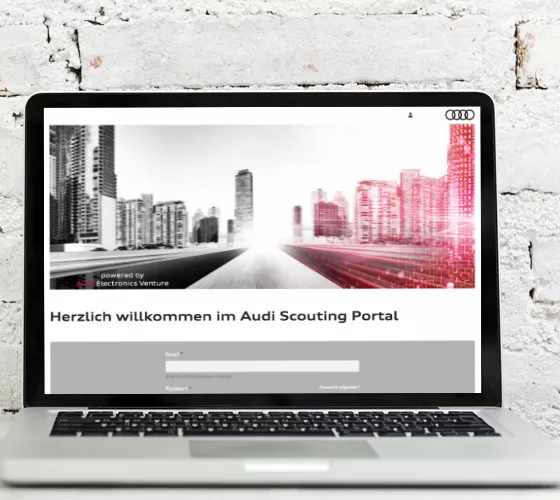 Screenshot aus dem Projekt Audi AG